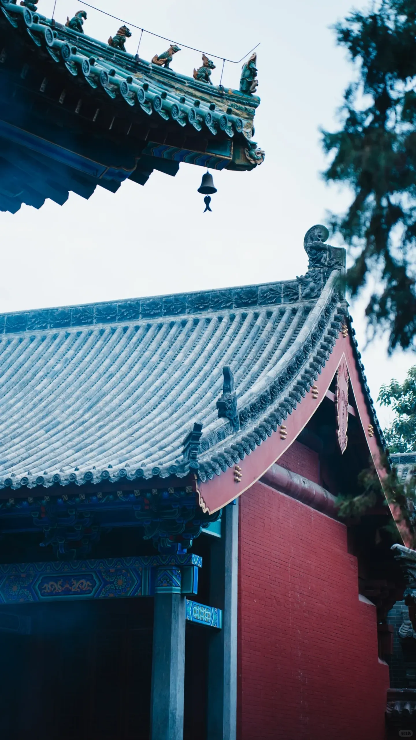 Foreign travelers visiting Shaolin Temple area in Dengfeng