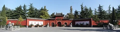 Historic architecture at White Horse Temple in Luoyang